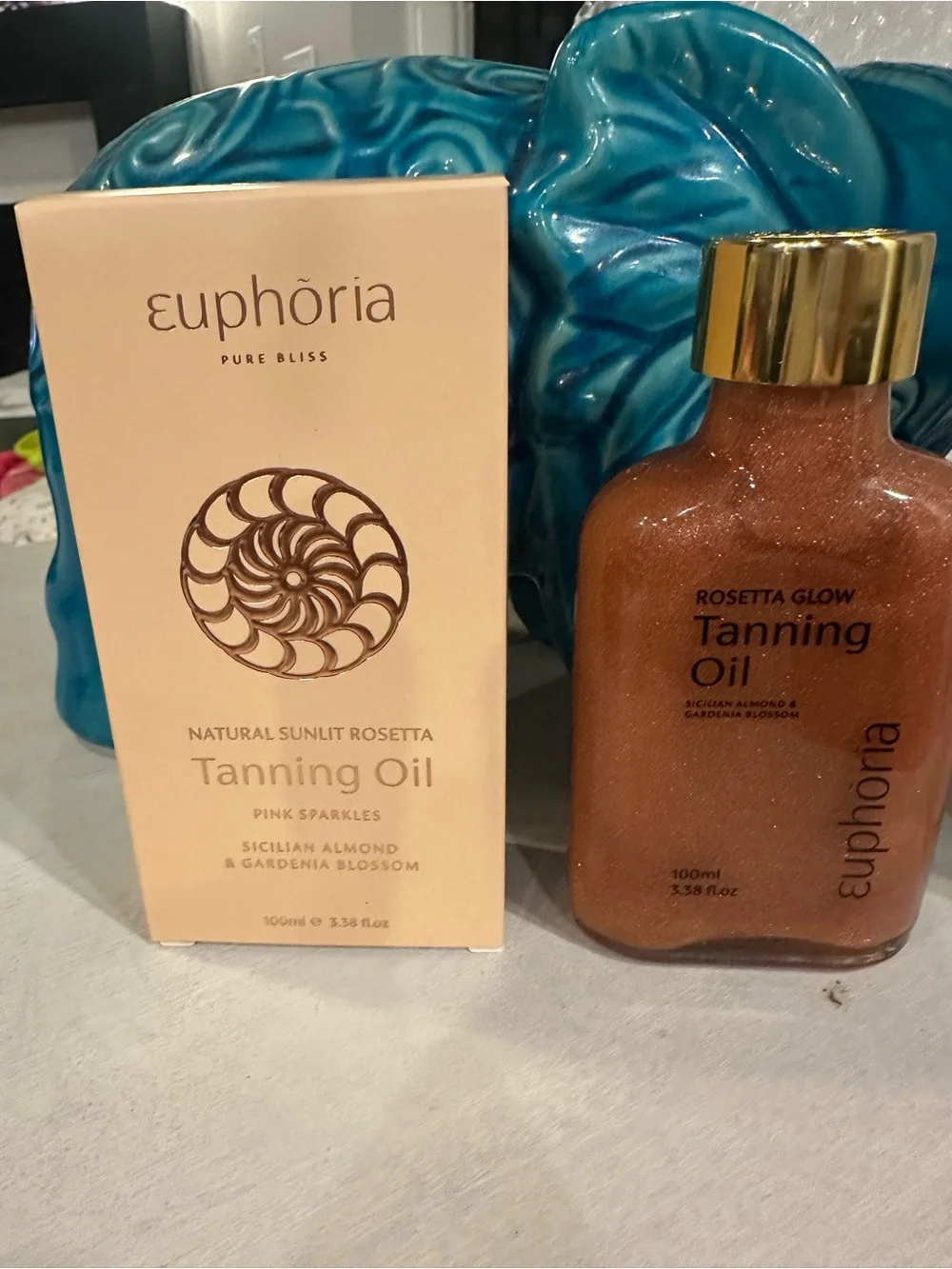Euphoria Pure Bliss Rosetta Glow Tanning Oil - Pink Sparkles 100ml